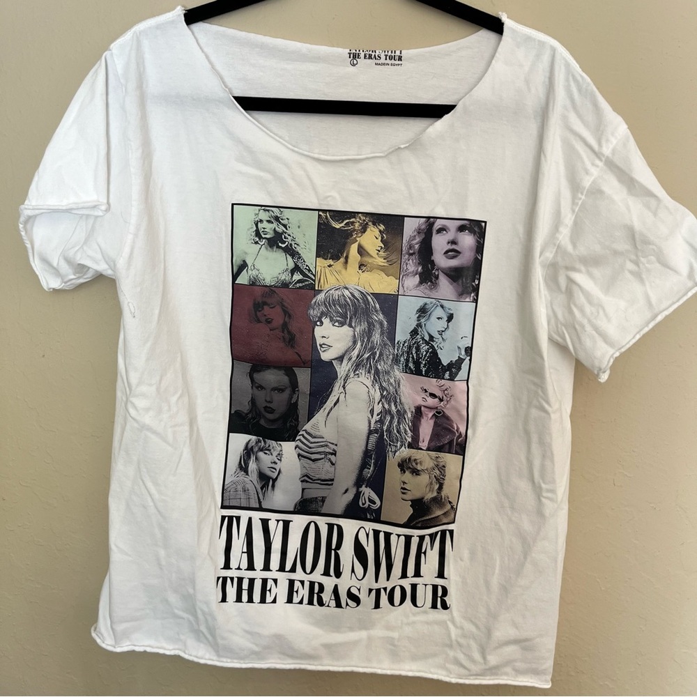 Taylor Swift 2023 Eras Tour White Graphic Relaxed Tee